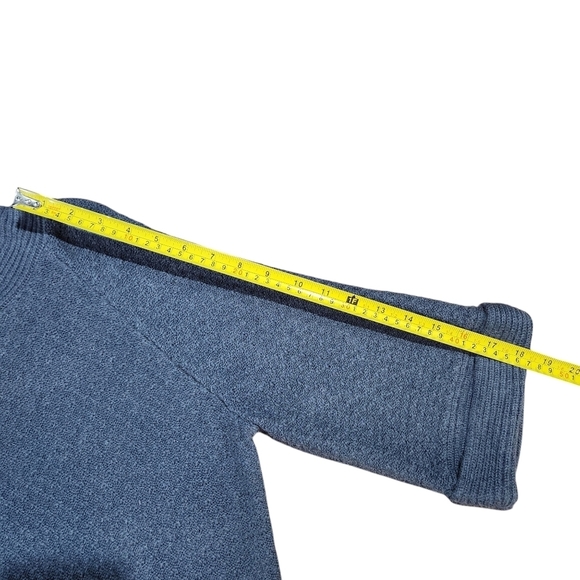 Yvos Womens Angora Rabbit Hair Blend Sweater Blue Grey Sheath Dress Size Large - Picture 6 of 10